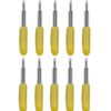 10pcs For Roland Engraving Cutter Engraving Machine Accessories Consumables Engraving Machine Cutter, 30 Degrees Yellow, 45 Degrees Red, 60 Degrees Blue