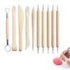 10-Piece Pottery Tool Set Clay Sculpting Carving Kit for Beginners - DIY Ceramic Clay Art Supplies