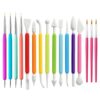 Pottery Tool Stone Clay Sculpting & Embossing Pen DIY Hook Line Pen, 16pcs