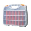 Hardware Tool Storage Box With Handle Adjustable Compartment Miscellaneous Box, Orange