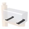 Heavy Iron Mailbox Mounting Bracket Supports Large Mailboxes Up To 8-Inch Wide, 200x50x17mm