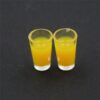 3 Pair 1:12 Miniature Doll House Accessories Plastic Mini Cup Model, Juice Cup
