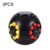 3 PCS Finger Magic Bean Magic Cube Toy Children Intelligence Fingertip Spinning Top, 633-117L / Random Color