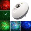 Elliptical Starry Projection Lamp Rechargeable Atmosphere Light, No Remote Control, With Remote Control