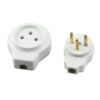 Pair Israel 16A Cylindrical Male Female Butt Joint Tripolar Power Plug