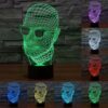 Man with Glasses Style 3D Touch Switch Control LED Light , 7 Color Discoloration Creative Visual Stereo Lamp Desk Lamp Night Light, Product Size: 23.6 x 14.0 x 8.7 cm