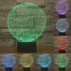 Numbers Style 3D Touch Switch Control LED Light , 7 Color Discoloration Creative Visual Stereo Lamp Desk Lamp Night Light