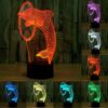Dolphin Style 3D Touch Switch Control LED Light , 7 Colour Discoloration Creative Visual Stereo Lamp Desk Lamp Night Light