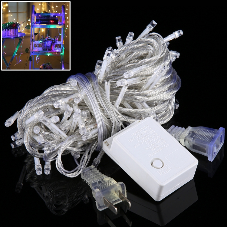 100 LEDs with End Joint & 8 Display Modes Controller for Christmas Party, AC 110V, US Plug, 100 LEDs AC 110V(Colorful Light), 100 LEDs AC 110V(White Light), 100 LEDs AC 110V(Red Light), 100 LEDs AC 110V(White Light+Blue Light)...