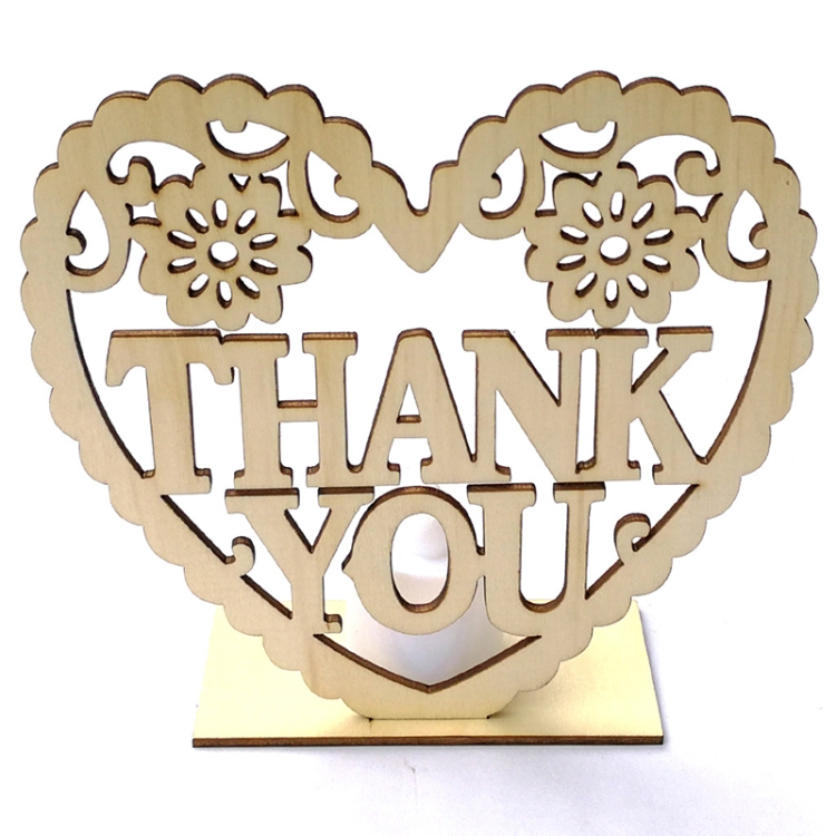2 PCS Creative Heart Shaped Wooden Decoration Romantic Wooden Sign LED Candle Light, JM01452, JM01453, JM01454, JM01455, JM01456