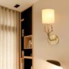 Corridor Aisle Personality Creative Copper Antler Wall Lamp, Without Light Source   Single Head, Warm Light 5W   Single Head, White Light 5W  Single Head, Three Color 5W  Single Head, Without Light Source   Double Heads, Warm Light 5W   Double Heads...