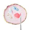 Nail Palettes Resin Agate Pieces Nail Painting Palette Decoration Storage Tray