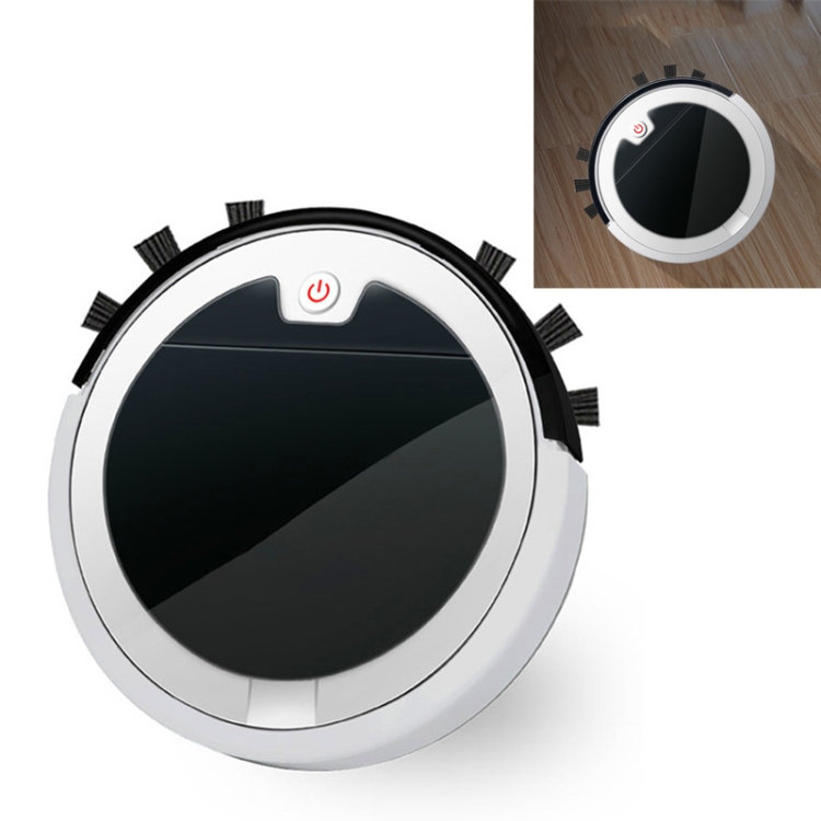 Home Smart Sweeping Robot Planning Route Remote Control Large Suction Cleaner Sweeper, White Black, Red Black