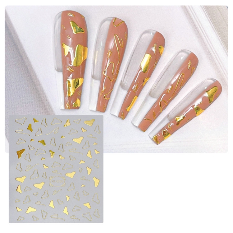 10pcs Frosted Transparent Back Adhesive Bronzing Smudged Nail Art Sticker, TH-759, TH-760, TH-1031, TH-1059, TH-1094, TH-1095, TH-1097, TH-1098, TH-1099, TH-1100, TH-1102, TH-1103, TH-1104, TH-1106, TH-1107, TH-1108, TH-1109, TH-1110, TH-1111, TH-1112...