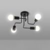 Modern Minimalist Shaped Spider Ceiling Lamp Chandelier, AC 220V, without Bulb, with LED White Bulbs, with ST64 Retro LED Bulbs