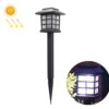 4 PCS Outdoor Solar Garden Night Light LED Household Small House Lawn Light, White Light, Warm Light, Colorful Light