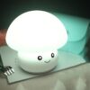 Silicone Colorful Mushroom Night Light Bedside Sleeping Table Lamp, 0.8W
