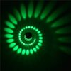 3W Modern Interior Creative Spiral Round Wall Lamp for Club, KTV, Corridor, Aisle, Background Wall Decoration Lamp, Recessed In, Wall Mounted