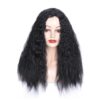Matte Realistic Corn Perm Long Curly Hair Woolen Volume Wig Headgear, Black, Black Gradient Deep Purple, Black Gradient Dark Milky Gray, Black Gradient Milky Gray, Black Gradient Light Milky Gray, Black Gradient Sapphire Blue, Light Brown...