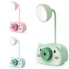YW2192 2 PCS Pencil Sharpener Mobile Phone Holder Storage Box Bedside Lamp Desk Lamp Night Light, Random Color Delivery, Little Pig, Cat, Calf, Puppy, Rabbit, Fawn