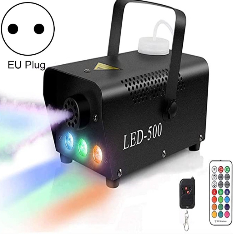 ZQ-B317 500W LED Full Color Remote Control Fog Machine Color Smoke Generator Stage Lighting Bar Lighting, US Plug, UK Plug, EU Plug, AU Plug
