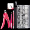 Manicure Tool  Set Fingernails Word Cut Set, Transparent French, Natural French, Transparent Semi-post, Natural Semi-post, Transparent Full Post, Natural Full Post, Transparent French Large Set, Transparent Semi-post Large Set...