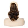 Women Curly Hair Short Ponytail Wig With Shark Clip, 4AH27A #, 12H24 #, 16H613 #, 22H24 #, 22M613 #, 86M613 #