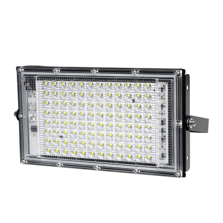 Waterproof LED Flood Light Outdoor Garden Light Construction Site Lighting Project Light, Specs:, 50W 50 Beads (Warm White), 50W 50 Beads (Cool White), 100W 96 Beads (Warm White), 100W 96 Beads (Cool White)