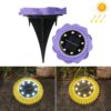 2 PCS 8 LEDs Solar Petals Buried Lamp Waterproof Garden Lawn Light, Specification:, Purple Lily (White Light), Purple Lily (Warm Light), Purple Lily (Colorful Light), Red Rose (White Light), Red Rose (Warm Light), Red Rose (Colorful Light)...