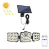 TG-TY075 Solar 3-Head Rotatable Wall Light Body Sensation Outdoor Waterproof Garden Light, Style:, 138 LED Splitable, 108 LED Splitable, 171 COB Splitable, 122 LED Splitable