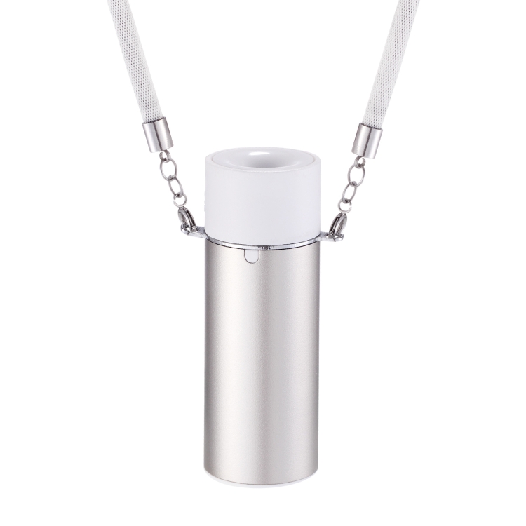 EP205 Portable Air Purifier Home Negative Ion Necklace Mini Hanging Collar Purifier, Silver, Black