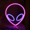 LED Personalized Neon Decorative Light Modeling Light USB Battery Box Dual Purpose, Spec:, Alien, Planet, Rocket