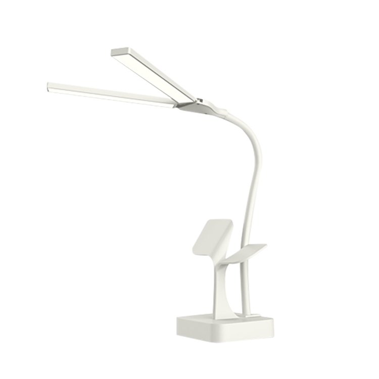 550TD3 Rechargeable USB Double Head Folding Table Lamp, White, Pink, Green, Blue