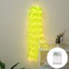 0.9m 100 LEDs Simulation Green Planting Copper Wire Decorative Light, Spec:, Battery Box, Battery Box + RC, USB + RC, Waterproof Battery Box+RC, Solar Power