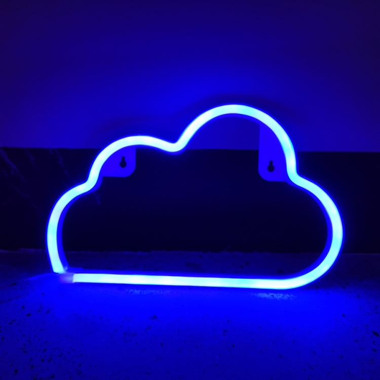 Neon LED Modeling Lamp Decoration Night Light, Style:, Blue Cloud, Pink Cloud, Blue Thunder, Pink  Thunder, Colorful Thunder, Warm White Pentagonal Star, Colorful Pentagrans, Warm White Moon, Blu-ray Moon, Colorful  Moon, Yellow Light Sun...