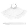 Nail Color Card Nail Display Board, White 40-color Pointed Card, Natural 40-color Pointed Card, Transparent 40-color Pointed Card, Transparent Bamboo, Natural Bamboo