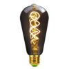 Electroplating Smoke Grey Warm Light LED Bulb Retro Lamp, ST64, G80, G95, G125, A110, T185, T300
