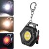 E-SMARTER W5131 Mini Keychain Strong Light Portable Flashlight, Specification:, Black, Tarnish, Black+Tripod, Tarnish+Tripod