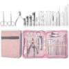 Stainless Steel Nail Clipper Set Beauty Eyebrow Trimmer, Color:, 7 PCS/Set (Pink), 12 PCS/Set (Pink), 18 PCS/Set (Pink), 7 PCS/Set (Gold), 10 PCS/Set (Gold), 18 PCS/Set (Gold), 26 PCS/Set Silver, 26 PCS/Set Rose Gold, 6 PCS/Set (Pink), 4 PCS/Set (Pink)
