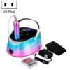 Ice Flower Gradient Rechargeable Low Noise Nail Polishing Machine, US Plug (Pink Blue), EU Plug (Pink Blue), US Plug (Yellow Green), EU Plug (Yellow Green)