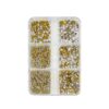 Nail Art 6 Grid Pointed Bottom Diamond Nail Jewelry, Specification: 05 Purple Red, 01 White Diamond, 02 AB, 03 Champagne, 04 Light Blue, 05 Purple Red, 06 Light Pink, 07 Light Green, 08 Lake Blue, 09 Red, 10 Colorful