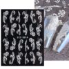 5D Three-dimensional Carved Nail Art Stickers Rose Pattern Embossed Nail Stickers, Stz-5D09, Stz-5D10, Stz-5D11, Stz-5D12, Stz-5D13, Stz-5D14, Stz-5D15, Stz-5D16