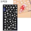 3 PCS 5D Embossed Nail Stickers Christmas Snowflake Elk Nail Stickers, 5D-K027, 5D-K119, 5D-K120, 5D-K121, 5D-K122, 5D-K123, 5D-K124, 5D-K125, 5D-K126