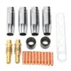 Welding Torch Insulation Sleeve Cover Nozzle Head Spring Tool Spare Kit, 19 PCS / Set