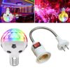 ZQMQD-001 6 LEDs Colorful Rotating Light Home Magic Ball Atmosphere Light, Spec:, Black White, Gold, Red, Full Red Light, White+Universal Holder, White+Insert Holder, Gold+Universal Holder, Gold+Insert Holder, Red+Universal Holder, Red+Insert Holder