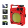 Mini Keychain COB Flashlight USB Rechargeable Magnetic Work Light For Outdoor Camping, Green, Red, Black, Yellow