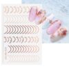 Gold Silver Manicure Stickers Imitation Metal Line Adhesive Nail Stickers, Stz-GS104 Rose Gold, Stz-GS104 Gold, Stz-GS004 Rose Gold, Stz-GS005 Rose Gold, Stz-GS011 Rose Gold, Stz-GS104 Silver, Stz-C032, Stz-C033
