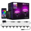 SKS-JZ-13 DC 12V 10m 15 LEDs Bluetooth RGB Lawn Light String Waterproof LED Buried Lights, US Plug, EU Plug, UK Plug, AU Plug