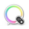 Multi-Functional RGBW Atmosphere Light Bluetooth Speaker Sunrise Wake-Up Lamp Digital Display Alarm Clock, RGBW Black, RGBW White