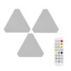 Triangle Splicing Intelligent Sound Control Quantum Light Atmosphere Lighting With Remote Control, US Plug, 3pcs /Set, 6pcs /Set, 10pcs /Set, 12pcs /Set